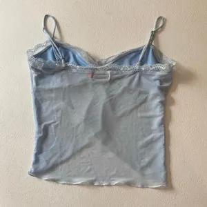 Edikted Blue Lace Mesh Wrap Cami Top Size Small Y2K Fairy Grunge thumbnail 4