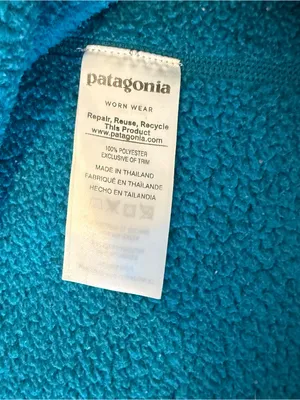 Patagonia Teal Half-Zip Turtleneck Pullover thumbnail 5