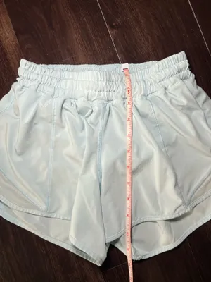 Lululemon Light Blue Hotty Hot Short Size 4 Long thumbnail 6