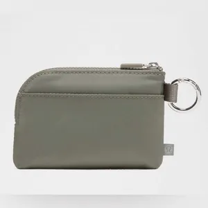 Lululemon NWT Clippable Card Pouch Grey Sage Light Ivory thumbnail 3