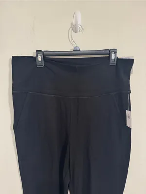 Old Navy Mid-Rise Lived in Jogger in BlackJack Patch Pocket Brushed Soft Cozy L thumbnail 4