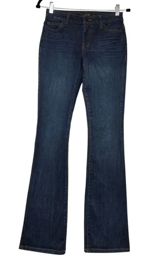 Joe's Jeans Honey Bootcut Dark Wash‎ Denim Jeans Size 25 Blue Mid Rise Stretch thumbnail 1