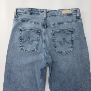 AG Adriano Goldschmied Saige High-Rise Wide-Leg Crop Denim Jeans Size 29 thumbnail 9
