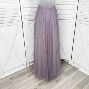 Revelry‎ Skylar Tulle Maxi Skirt Wisteria Mauve Purple Size 6 Formal Fairy thumbnail 2