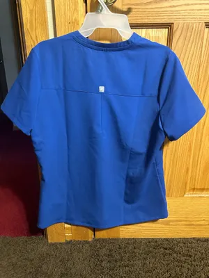 Royal Blue Fabletics Scrub Top M thumbnail 3