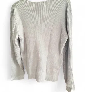 NWT casual corner annex shimmering light gray cardigan thumbnail 3