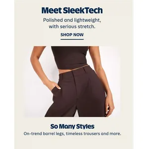 Old Navy High Rise Wide Leg Pants Brown Sleek Tech‎ Workwear Sz XL thumbnail 2