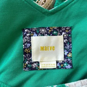 Maeve Anthropologie Emma Dandelion Print Dress Green Floral Size 10 Feminine thumbnail 10