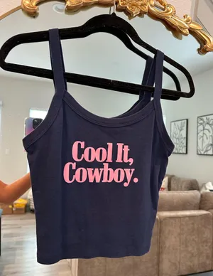Riff Raff Charlie Southern Cool it Cowboy Graphic Tank Top thumbnail 1
