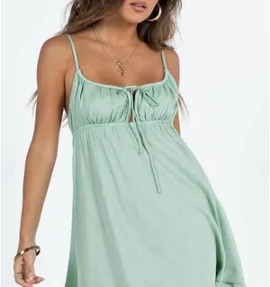 Green Princess Polly Empress of Love Mini Dress Sage thumbnail 1