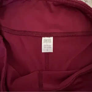 Fleo Women's Burgundy Athletic Shorts Red thumbnail 3