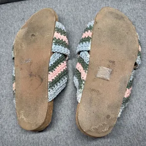 Boho Crochet Slides‎ Sandals Multi Color Maeve Anthropologie 41 thumbnail 6