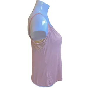 Victoria's Secret Mauve Camisole with Sheer Polka Dot Lace thumbnail 2