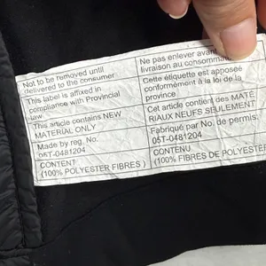 Lululemon Fluff the V Hooded Jacket Black Quilted Puffer Hybrid Full Zip Women L thumbnail 11