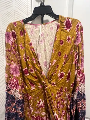 NWT Anthropologie printed floral tunic size L thumbnail 8