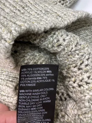 White House Black Market Olive Green V-Neck Cable Knit Sweater thumbnail 7