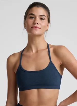 NWT Beyond Yoga Spacedye Slim Racerback Bra Navy thumbnail 1