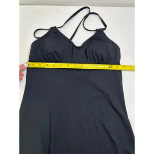 Athleta Scoop Swim Workout Mini Dress in Black Size XS Beach Gym Run NWT thumbnail 6