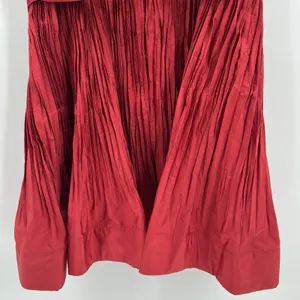 Alexis Size Large Marilou Crinkle Burgundy Red Mini Dress‎ NWT (Broken Zipper) thumbnail 8