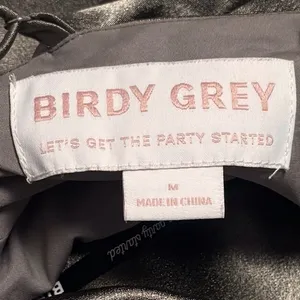 Birdy Grey Mai Dress In Shiny Satin Quartz Special Occasion Bridesmaid Event‎ M thumbnail 10