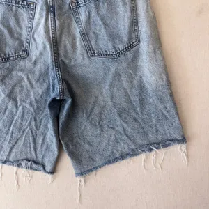 Aeropostale Baggy Jorts Denim Shorts 14 Light Wash Distressed Raw Hem Cotton thumbnail 8