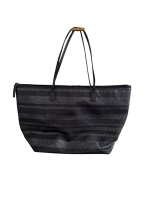 KATE SPADE Black Silver Saffiano Leather Glitter Tote Bag thumbnail 3