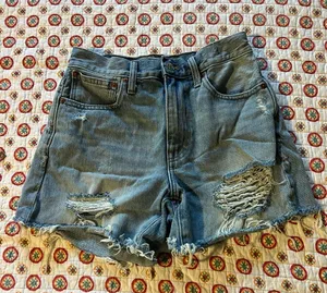 EUC Madewell Relaxed Mid-Length Denim Shorts size 25 thumbnail 1