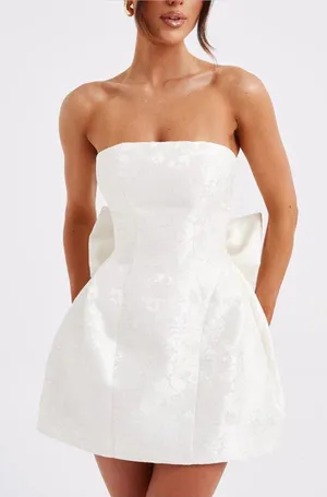 Babyboo ELENORA MINI DRESS in IVORY Size: M thumbnail 1