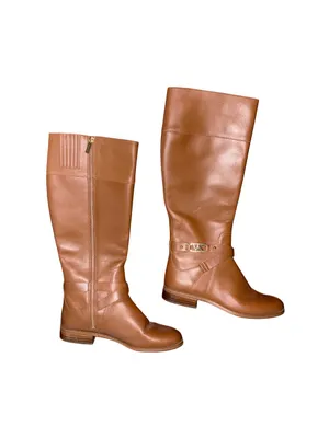 Michael Kors Kincaid Luggage Brown Knee High Riding Boots thumbnail 2