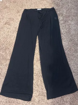 Jordan Taylor Black Mesh Wide Leg Swim‎ Cover-Up Pants Women's Medium thumbnail 1