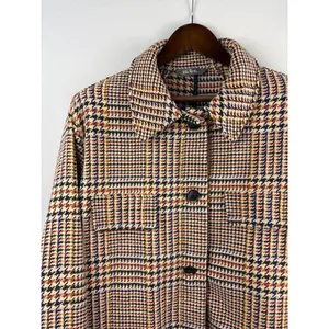 Women’s Ulla Popken Size 1X Multicolored Houndstooth Jacket thumbnail 3