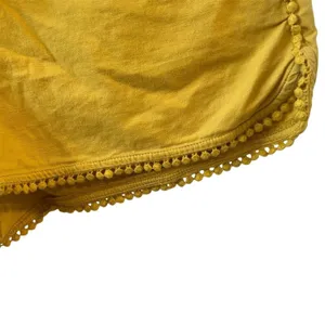 LOFT Women's‎ Yellow Running Shorts Size L High Rise Casual thumbnail 6