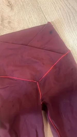 Red Aerie crossover flare Leggings Offline thumbnail 4