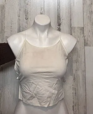 Backless White crop top size medium thumbnail 1