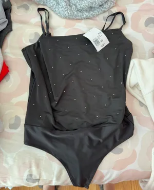 Rhinestone Cami Bodysuit thumbnail 2