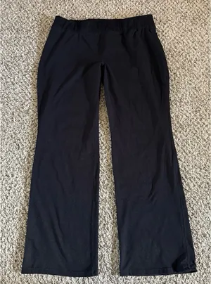 Chaps Women's Black‎ Wide Leg Leggings Size XL thumbnail 1