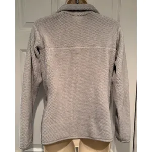 Patagonia Womens Re-Tool Snap-T‎ Polartec Fleece Pullover Jacket Beige Medium thumbnail 5