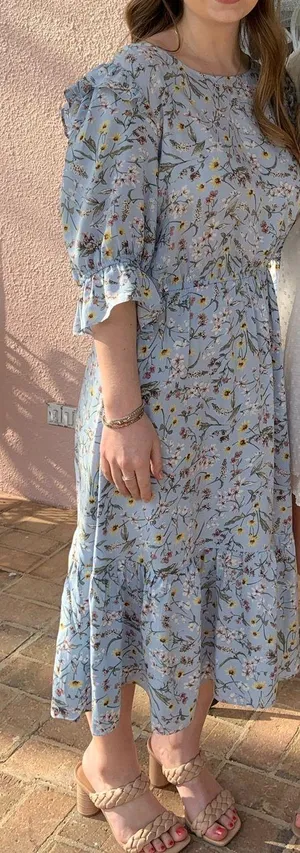 Midi Dress Blue Size M thumbnail 1
