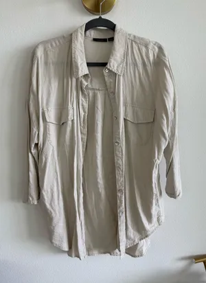 Halogen Button-Up Top thumbnail 1