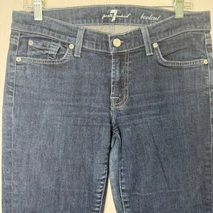 7 For All Mankind Bootcut Jeans Sz 30 Women Stretch Signature Wave Pocket Design thumbnail 2