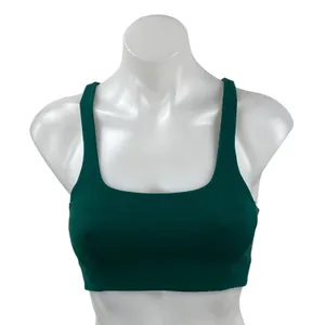 Free People FP Movement Green Racerback Yoga Athletic Sports Bra Crop Top Sz XS thumbnail 1