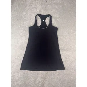 lululemon racer back tank black fitted workout 6 thumbnail 2