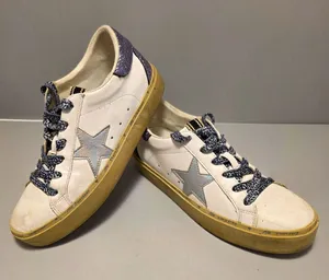 Shu Shop Reba Pink Glitter Silver Star Low Top Sneakers thumbnail 1