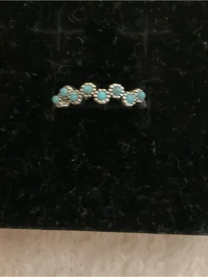 Turquoise Floral Accent Ring - Women Jewelry thumbnail 3