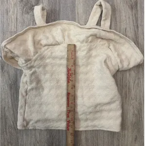 Madewell Cream Textured Tiered Ruffle Tank Top Women Size M‎ thumbnail 4