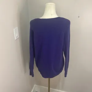 Apt 9 Womens Purple 100% Cashmere Scoop Neck Raglan Sleeve Sweater Size M thumbnail 8