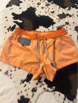 Nike Dri-Fit running shorts, size M, orange (for running or walking) [COPY] thumbnail 4