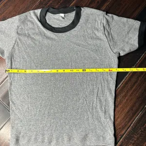 Short sleeve Basic tee shirt Los Angeles Apparel casual summer beach indie thumbnail 2