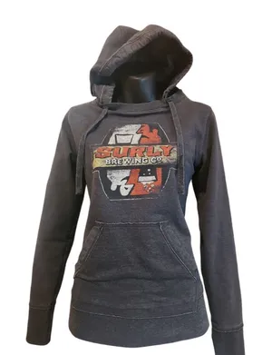 Women's Gray Surly Hoodie Small thumbnail 1