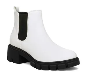 White Chelsea Boots Size 8 thumbnail 1
